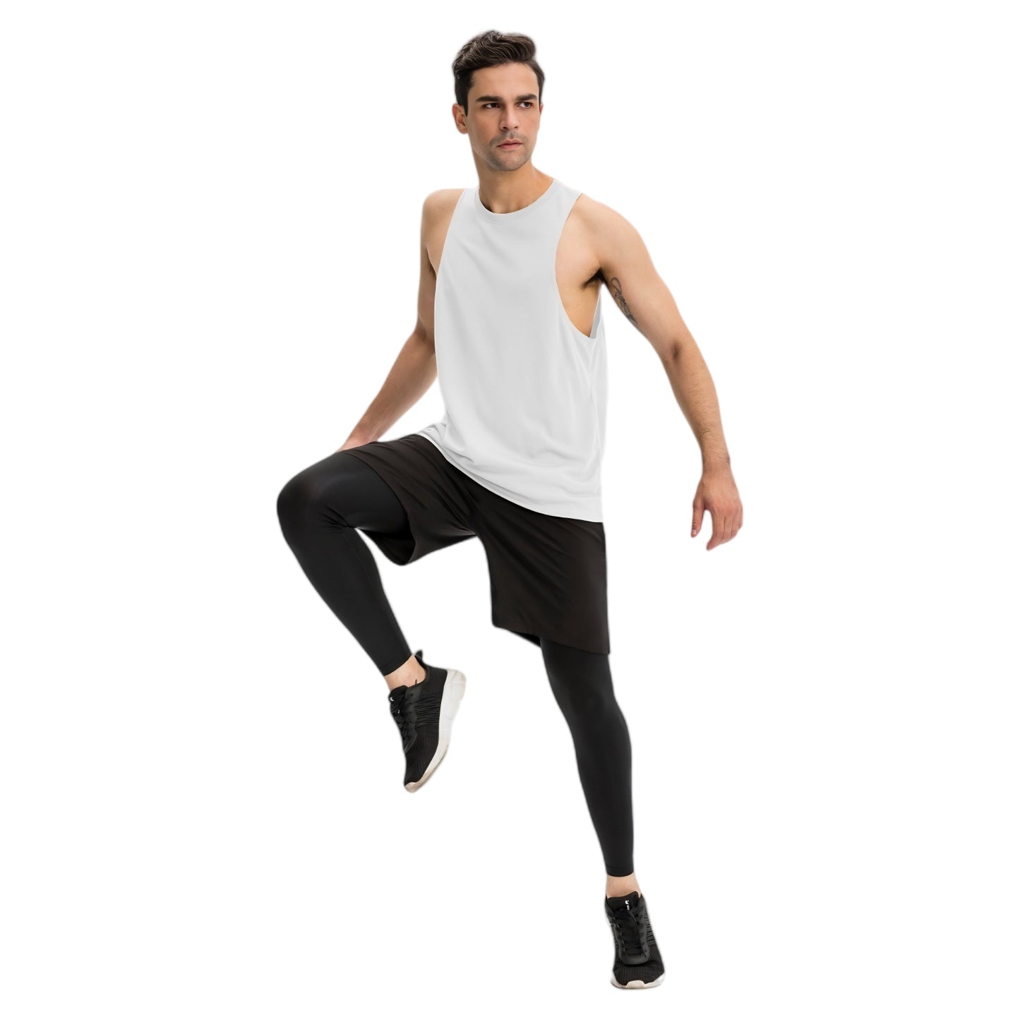 Anna-Kaci Active Men's Muscle Workout Tank Top with Deep Armholes and Lightweight Breathable Fabric