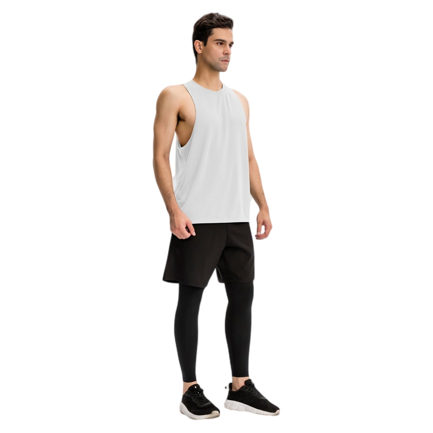 Anna-Kaci Active Men's Muscle Workout Tank Top with Deep Armholes and Lightweight Breathable Fabric
