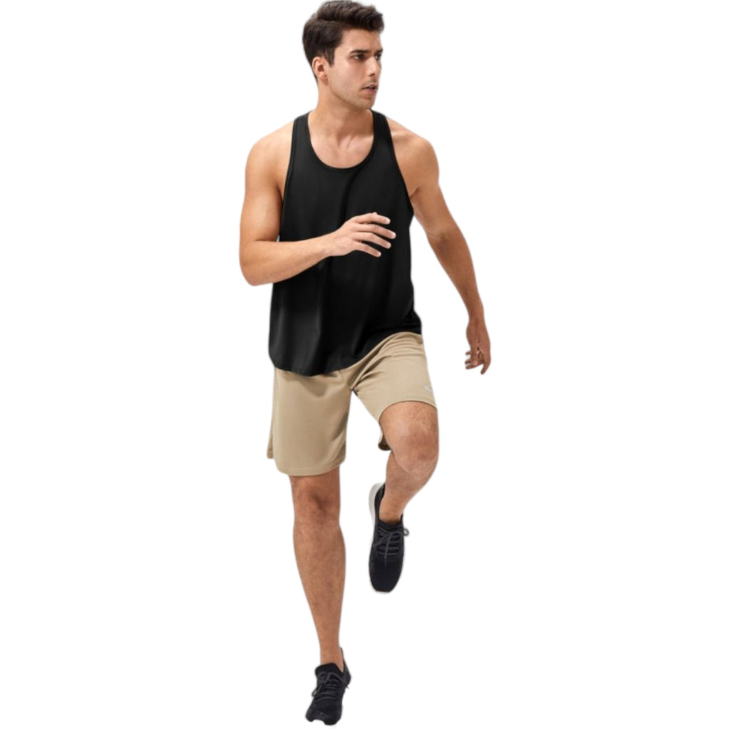 Anna-Kaci Active Men's Racerback Muscle Tank Top with Wide Armholes and Breathable Athletic Fit