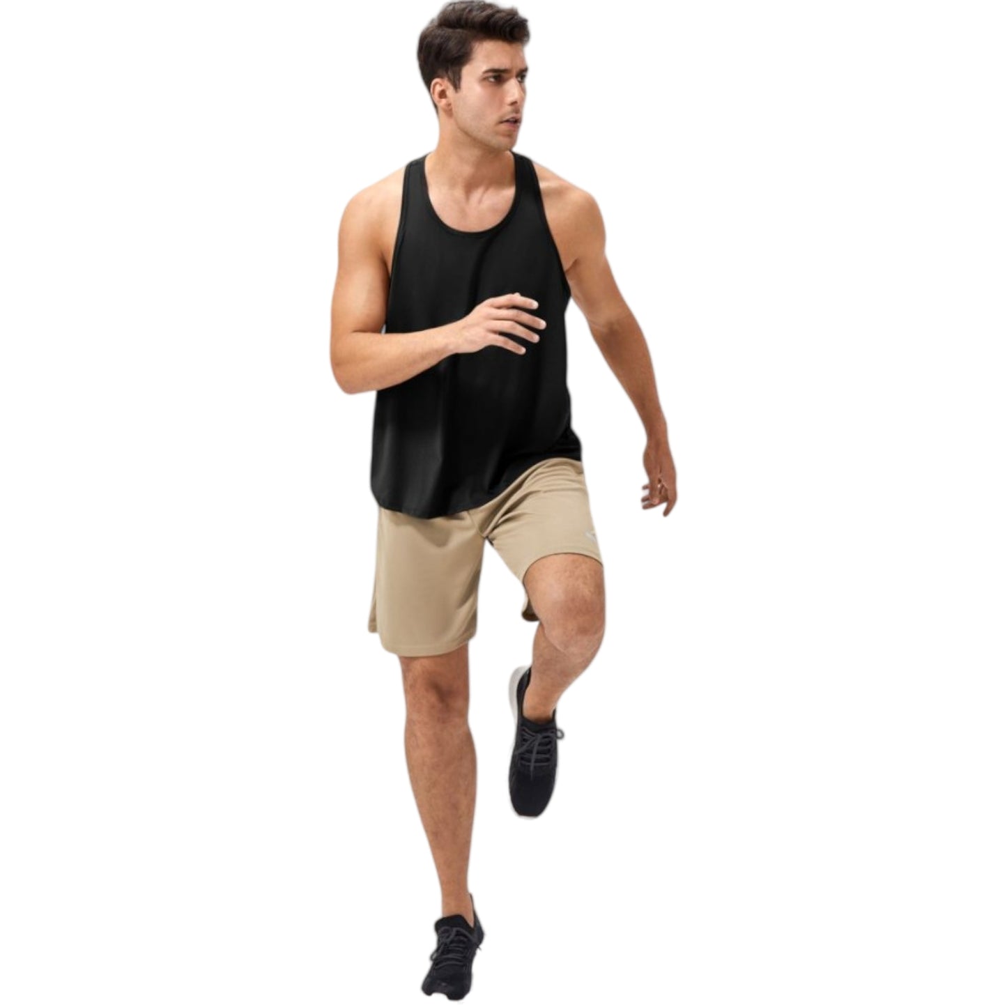Anna-Kaci Active Men's Racerback Muscle Tank Top with Wide Armholes and Breathable Athletic Fit