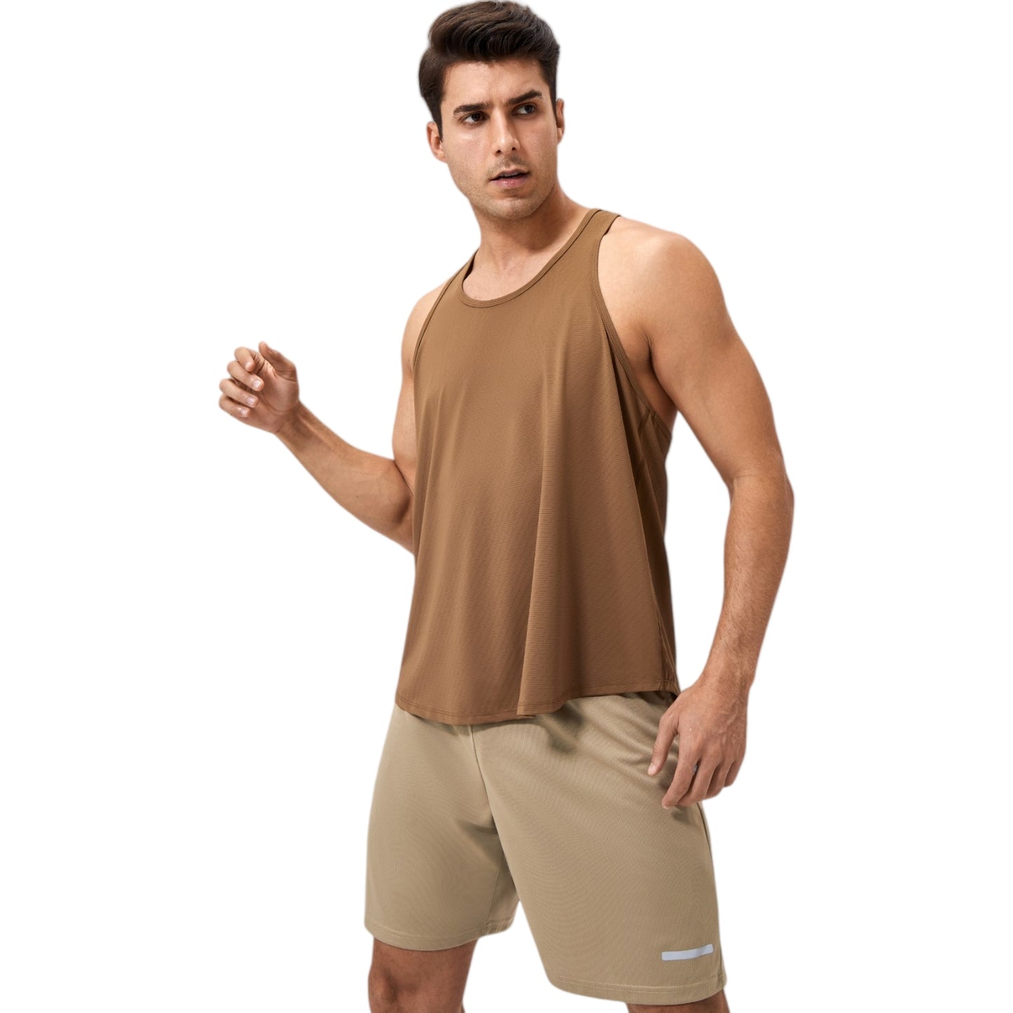 Anna-Kaci Active Men's Racerback Muscle Tank Top with Wide Armholes and Breathable Athletic Fit