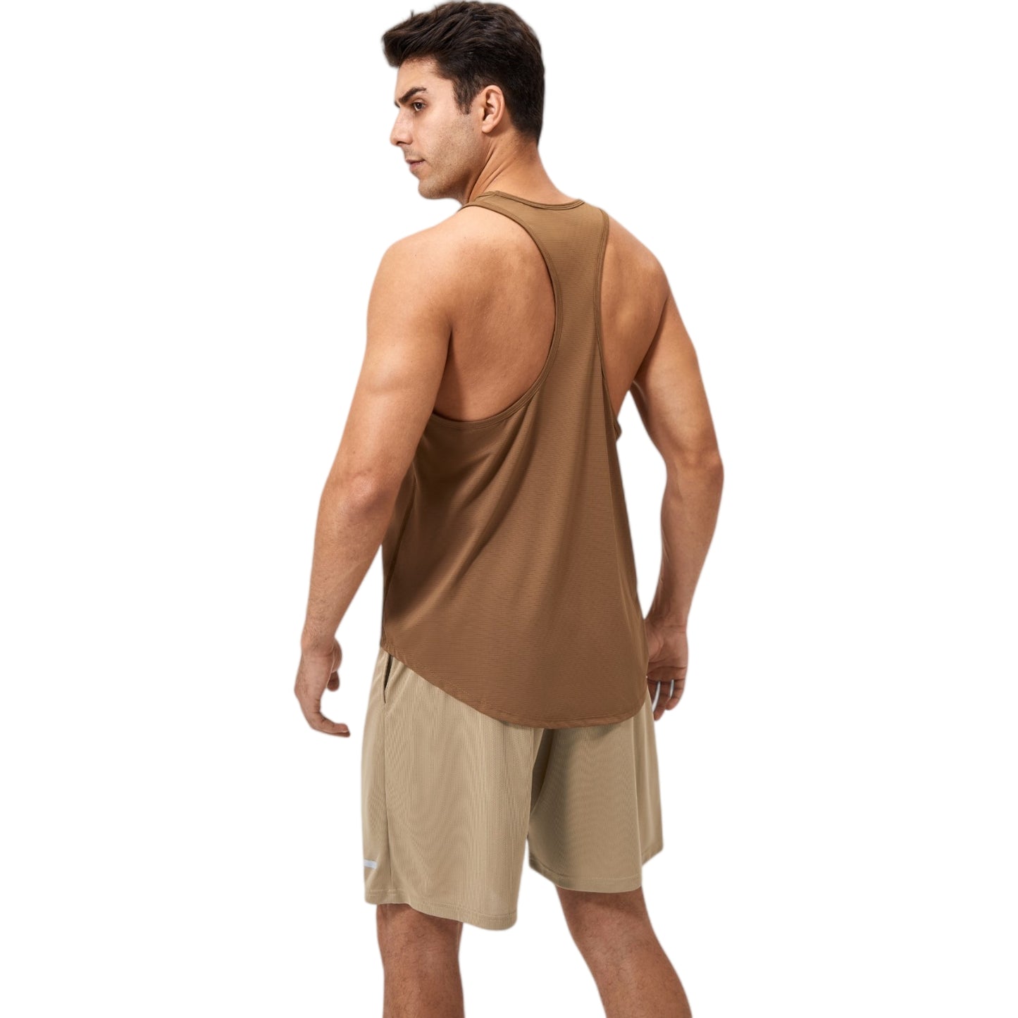 Anna-Kaci Active Men's Racerback Muscle Tank Top with Wide Armholes and Breathable Athletic Fit