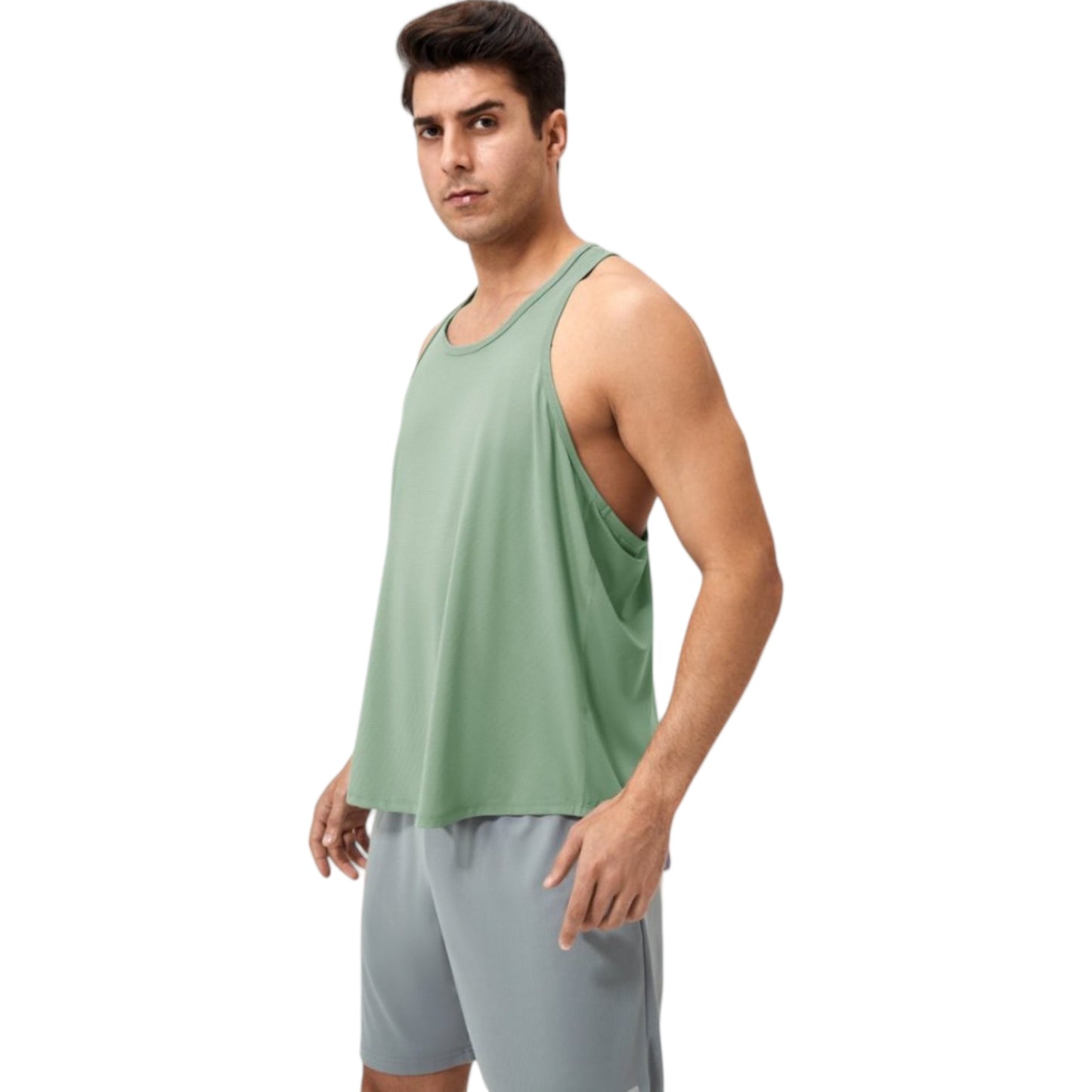 Anna-Kaci Active Men's Racerback Muscle Tank Top with Wide Armholes and Breathable Athletic Fit