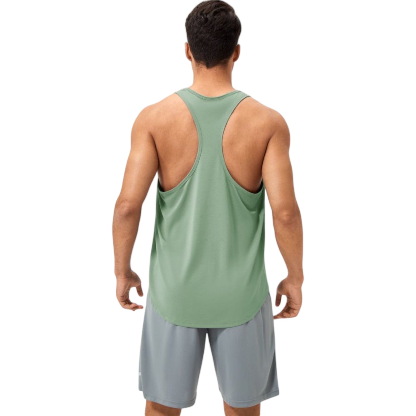 Anna-Kaci Active Men's Racerback Muscle Tank Top with Wide Armholes and Breathable Athletic Fit