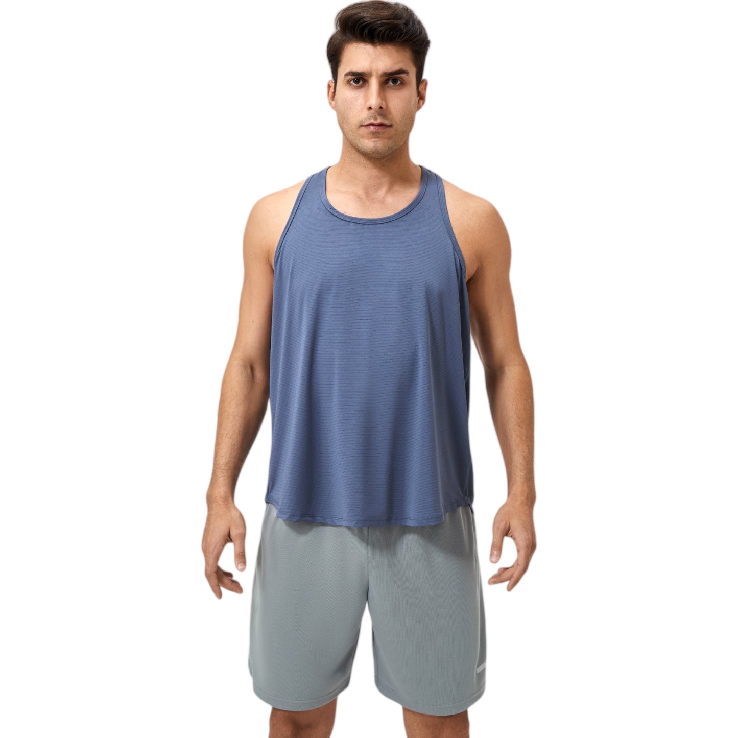 Anna-Kaci Active Men's Racerback Muscle Tank Top with Wide Armholes and Breathable Athletic Fit
