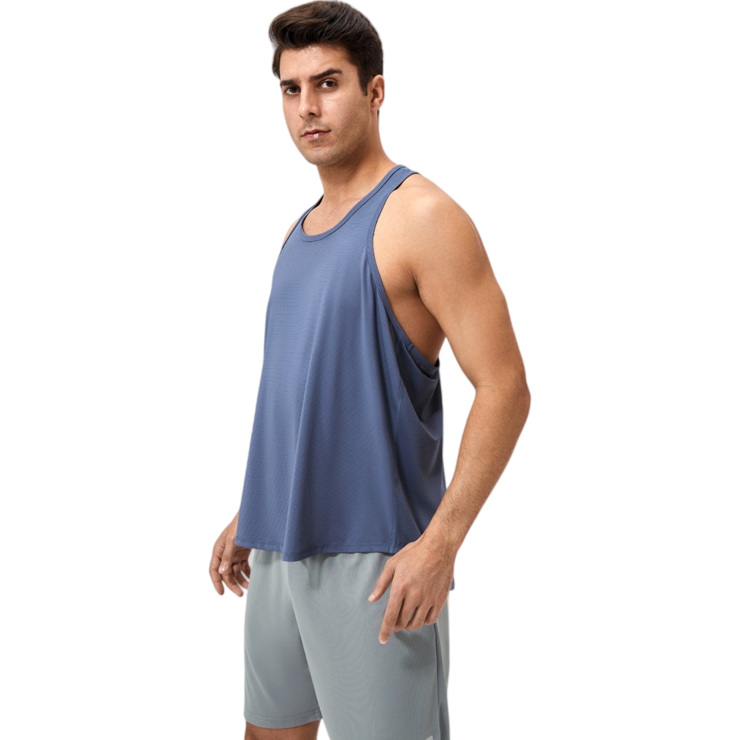 Anna-Kaci Active Men's Racerback Muscle Tank Top with Wide Armholes and Breathable Athletic Fit