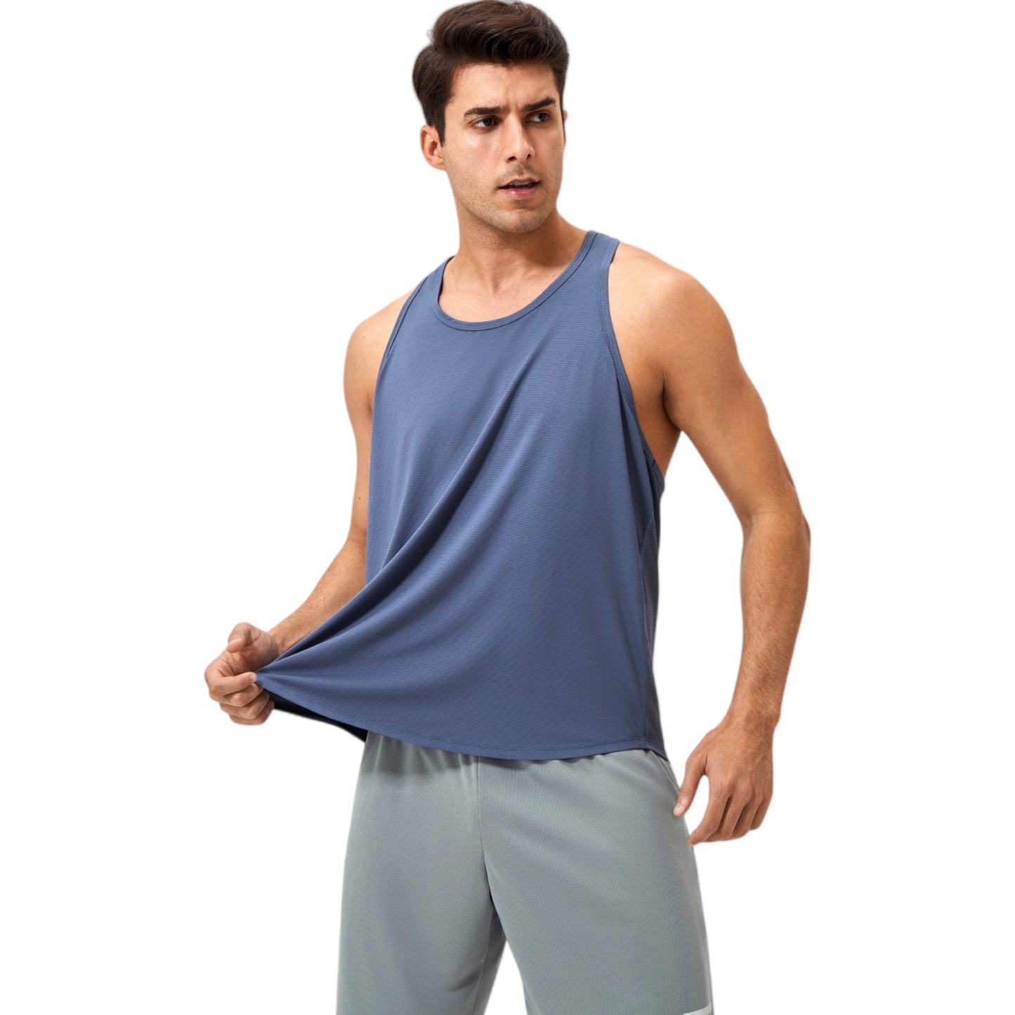 Anna-Kaci Active Men's Racerback Muscle Tank Top with Wide Armholes and Breathable Athletic Fit