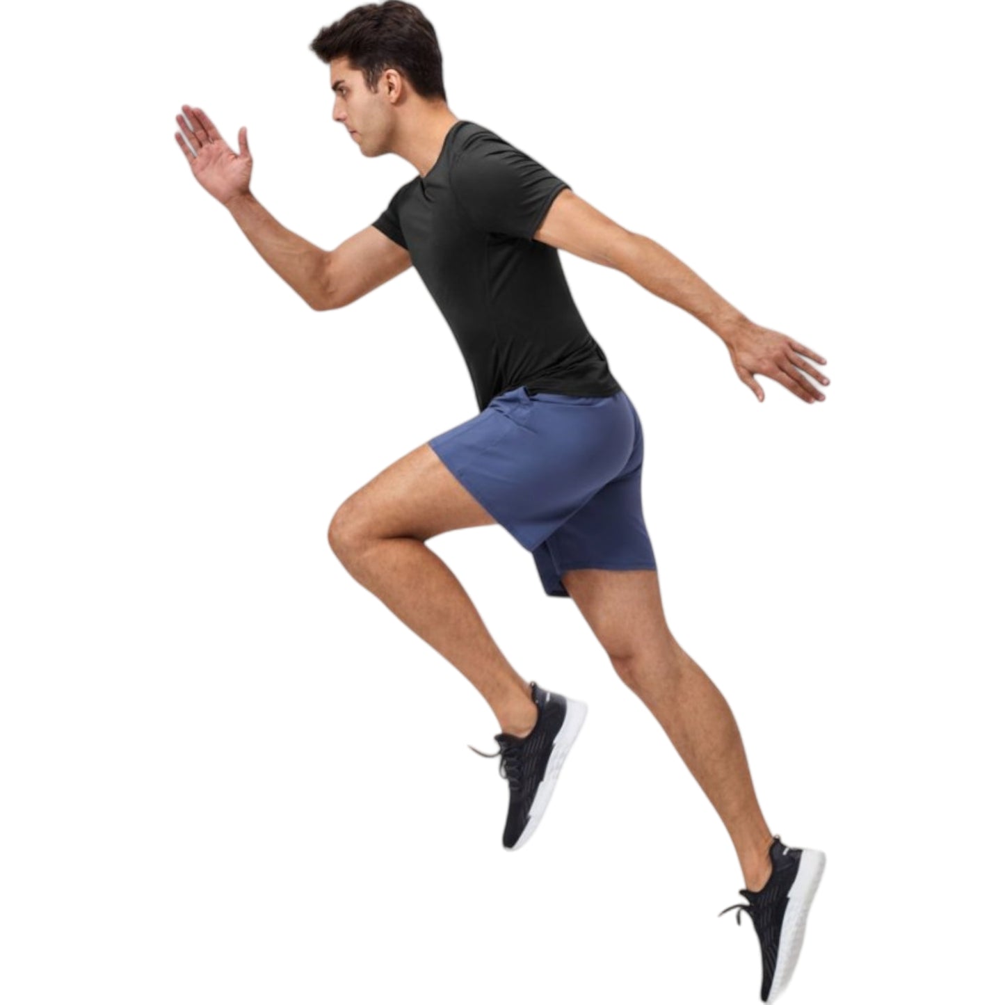 Anna-Kaci Active Men's Performance Crew Neck Athletic T-Shirt with Subtle Hex Pattern and Moisture-Wicking Fabric