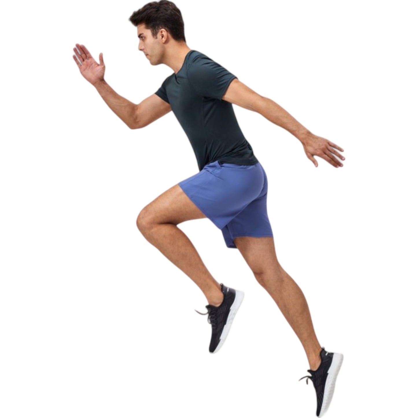 Anna-Kaci Active Men's Performance Crew Neck Athletic T-Shirt with Subtle Hex Pattern and Moisture-Wicking Fabric