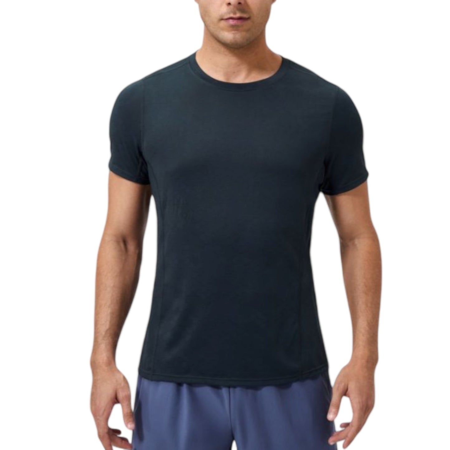 Anna-Kaci Active Men's Performance Crew Neck Athletic T-Shirt with Subtle Hex Pattern and Moisture-Wicking Fabric
