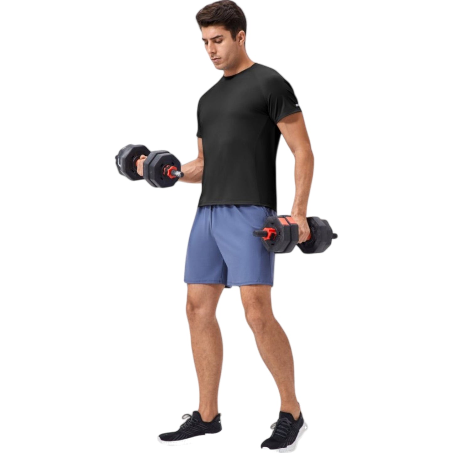 Anna-Kaci Active Men's Classic Crew Neck Active T-Shirt with Lightweight Quick-Dry Fabric for Performance Comfort