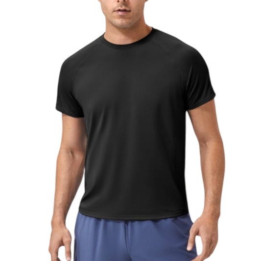 Anna-Kaci Active Men's Classic Crew Neck Active T-Shirt with Lightweight Quick-Dry Fabric for Performance Comfort