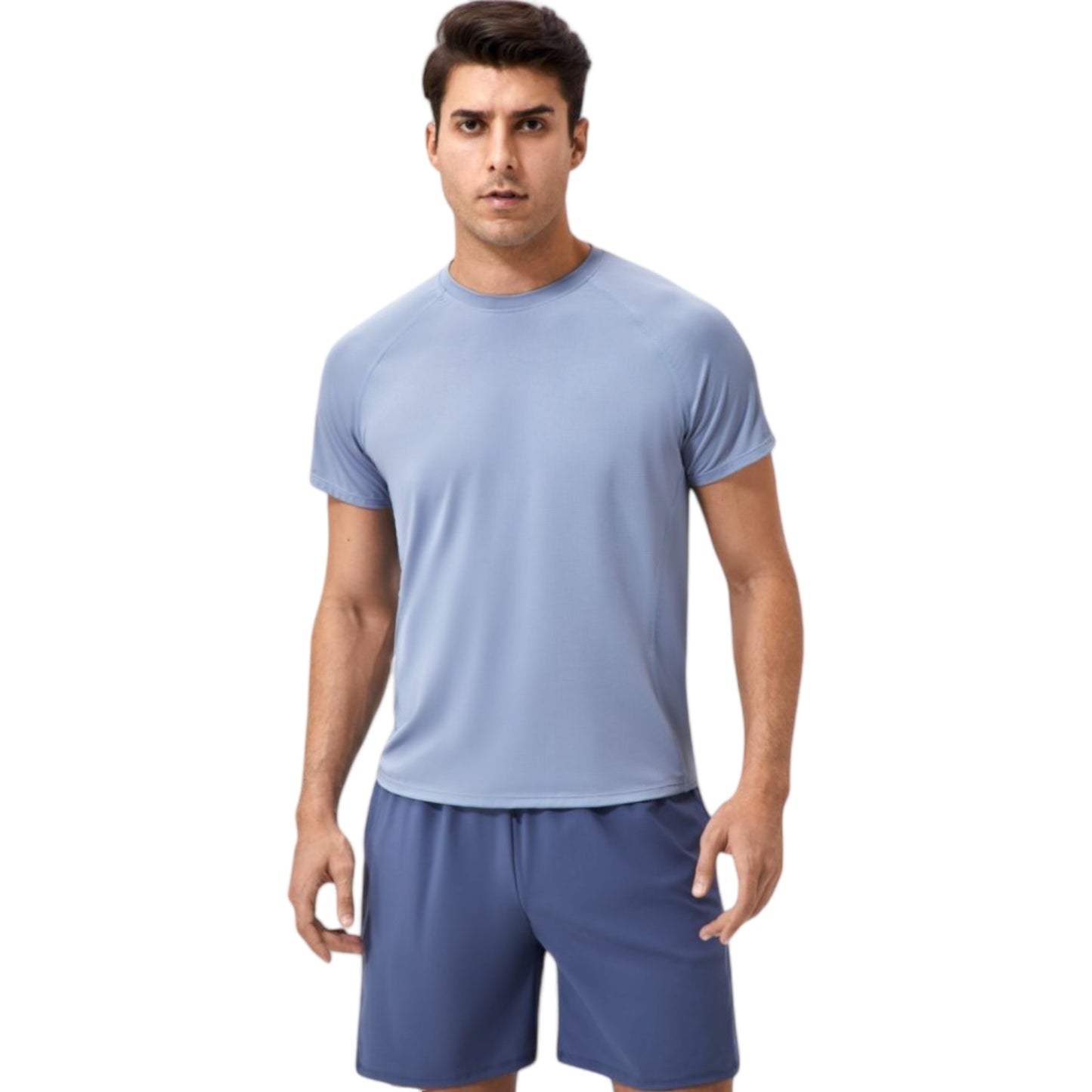 Anna-Kaci Active Men's Classic Crew Neck Active T-Shirt with Lightweight Quick-Dry Fabric for Performance Comfort
