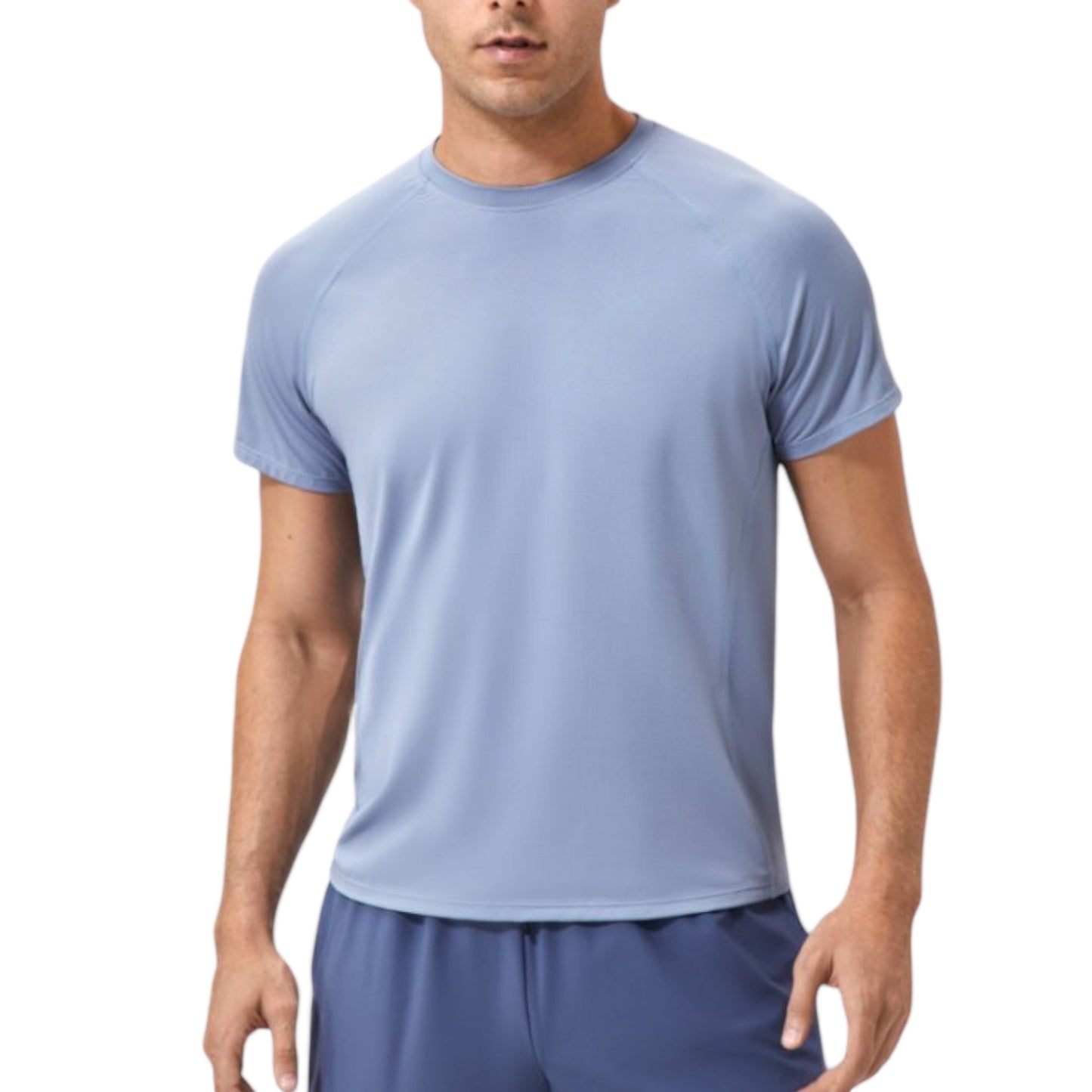 Anna-Kaci Active Men's Classic Crew Neck Active T-Shirt with Lightweight Quick-Dry Fabric for Performance Comfort