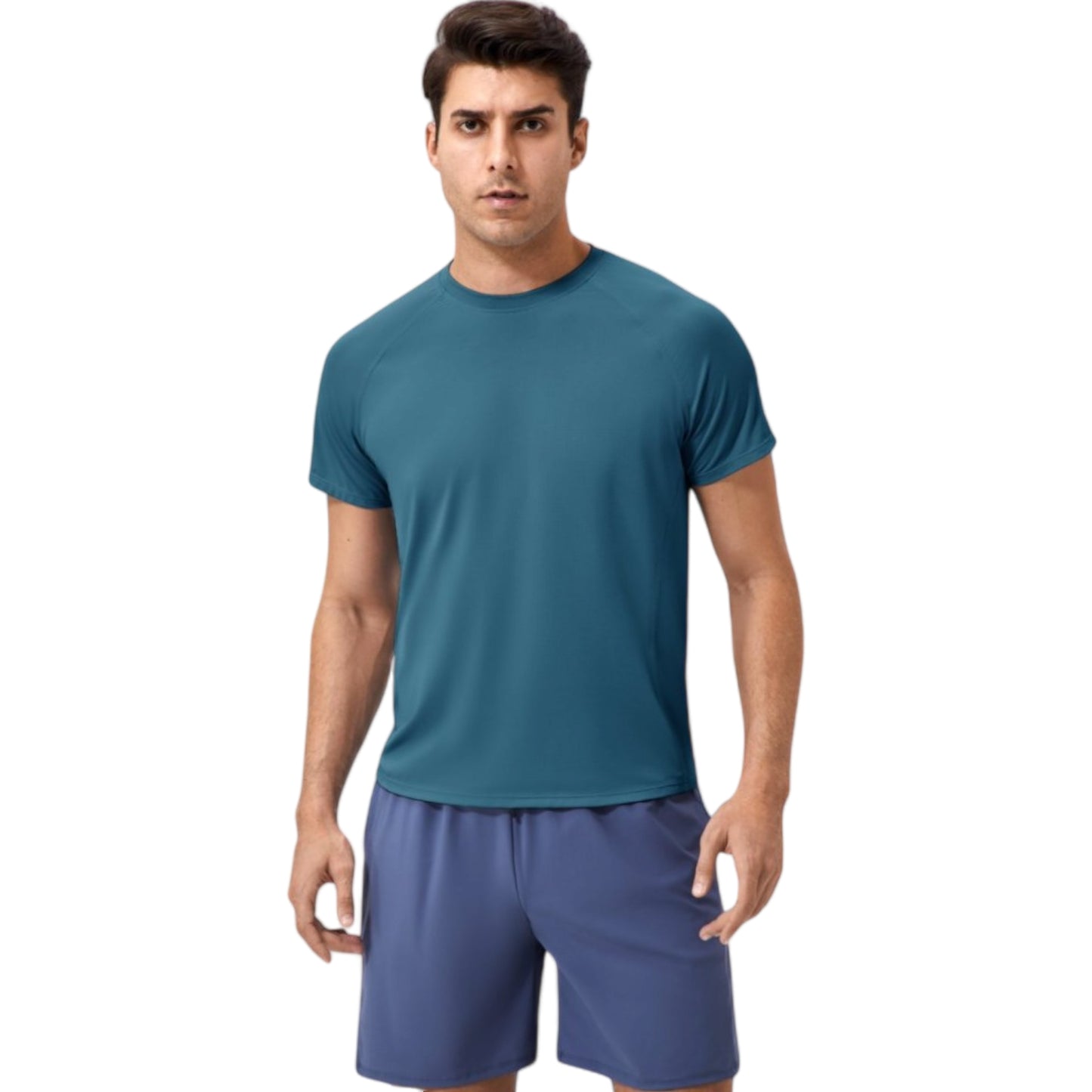 Anna-Kaci Active Men's Classic Crew Neck Active T-Shirt with Lightweight Quick-Dry Fabric for Performance Comfort