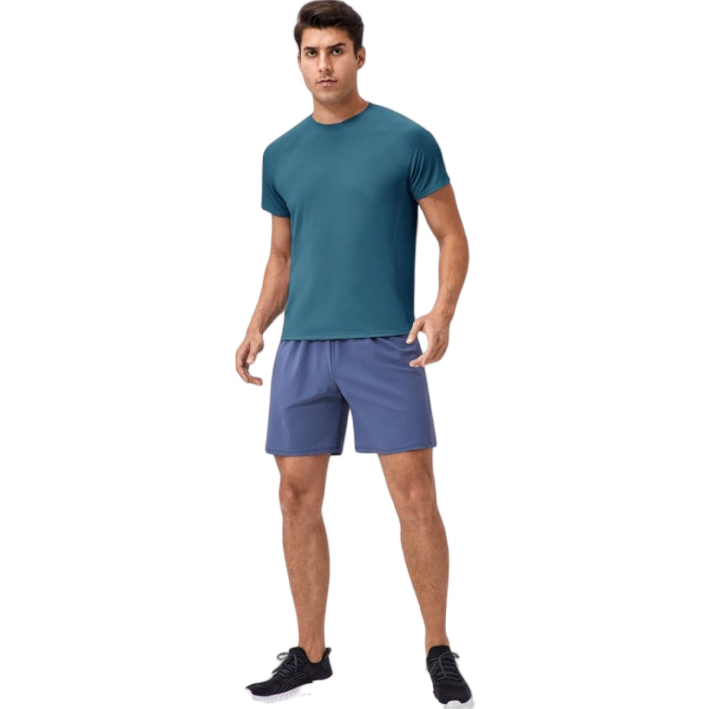 Anna-Kaci Active Men's Classic Crew Neck Active T-Shirt with Lightweight Quick-Dry Fabric for Performance Comfort
