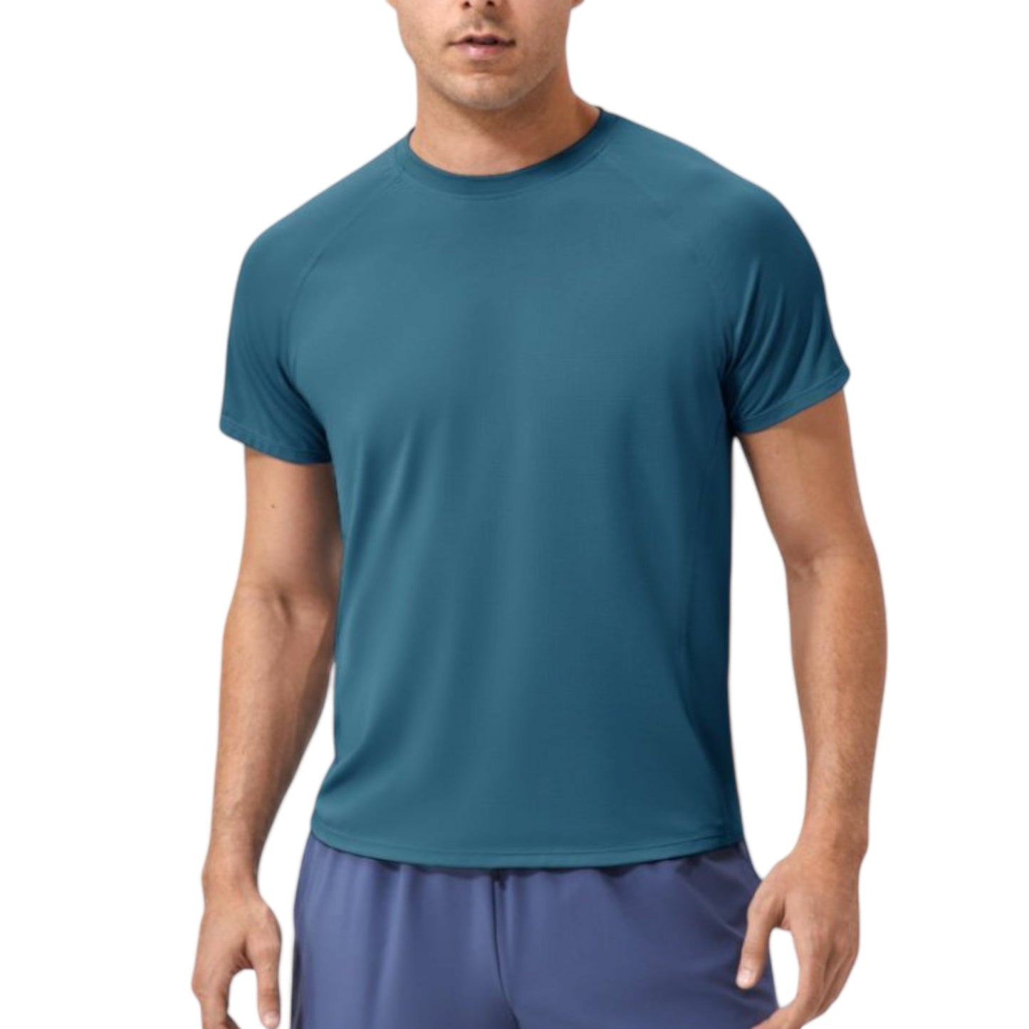 Anna-Kaci Active Men's Classic Crew Neck Active T-Shirt with Lightweight Quick-Dry Fabric for Performance Comfort