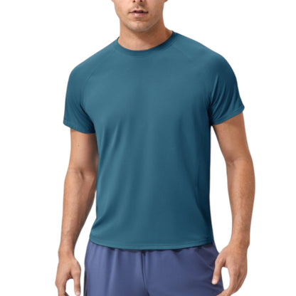 Anna-Kaci Active Men's Classic Crew Neck Active T-Shirt with Lightweight Quick-Dry Fabric for Performance Comfort