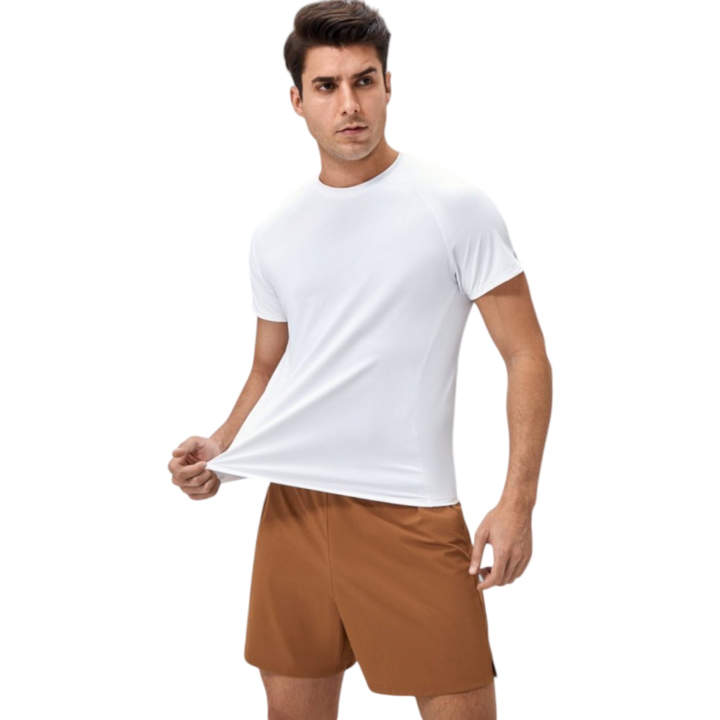 Anna-Kaci Active Men's Classic Crew Neck Active T-Shirt with Lightweight Quick-Dry Fabric for Performance Comfort