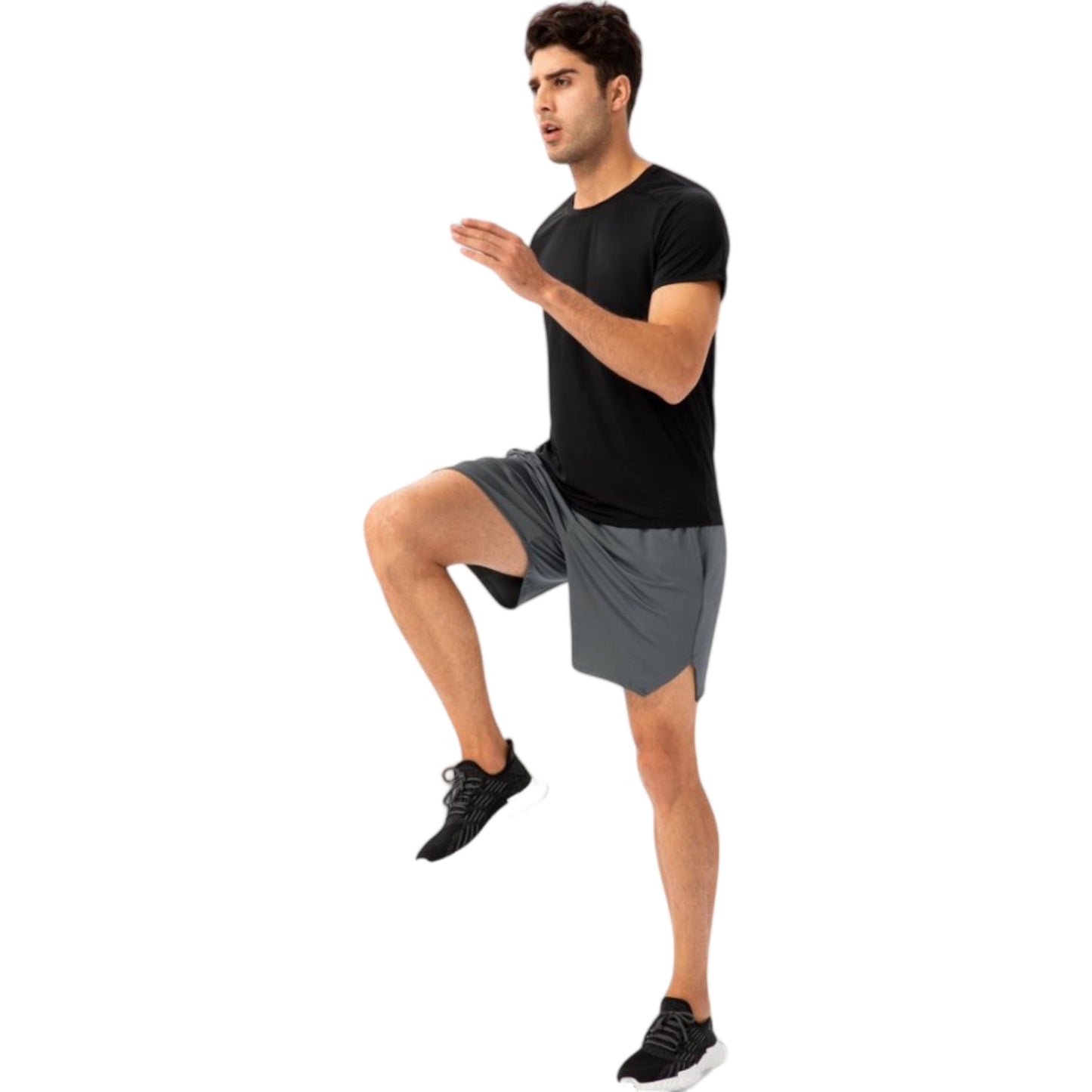 Anna-Kaci Active Men's Lightweight Crew Neck Short Sleeve Active T-Shirt with Breathable Stretch Fabric for Sports and Training