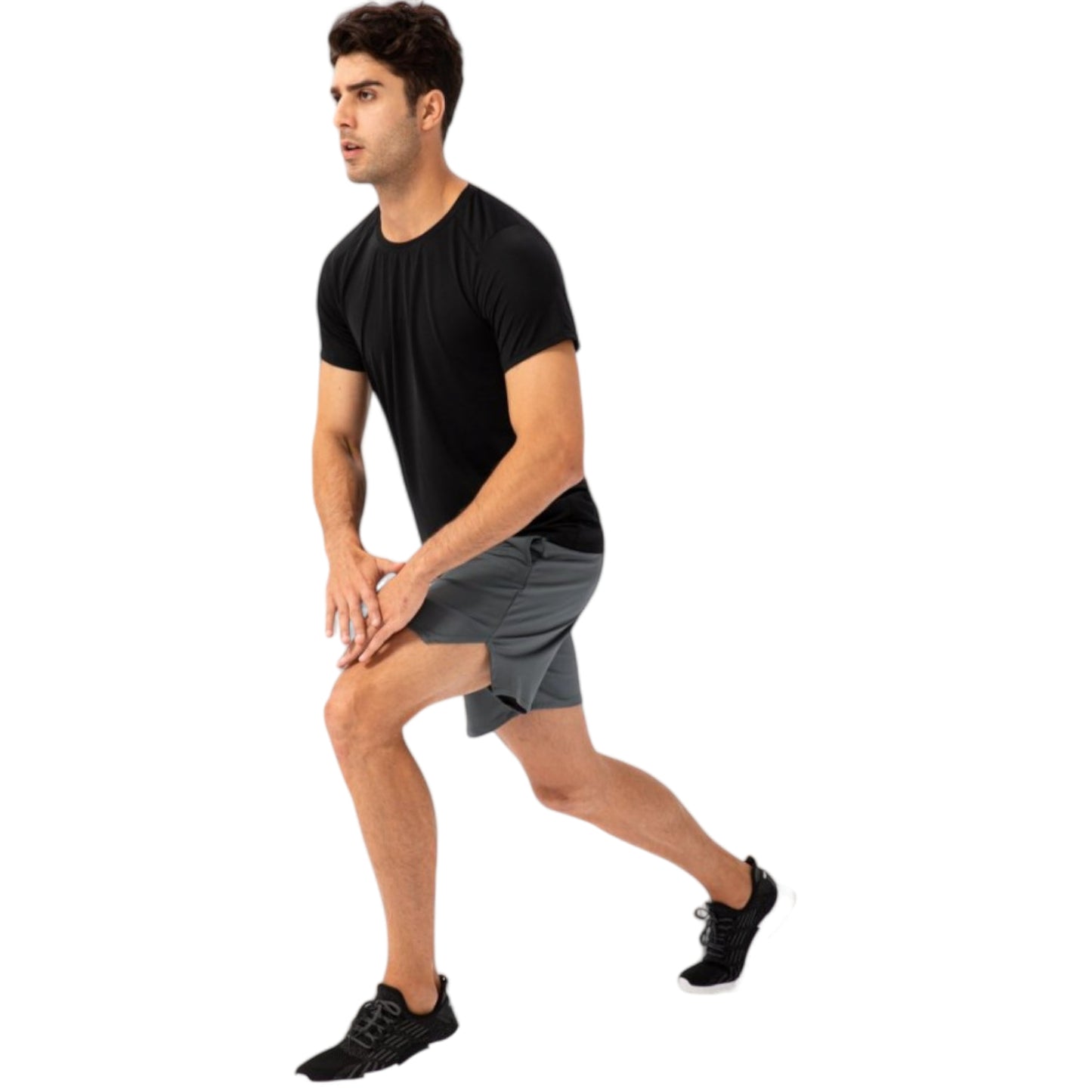 Anna-Kaci Active Men's Lightweight Crew Neck Short Sleeve Active T-Shirt with Breathable Stretch Fabric for Sports and Training