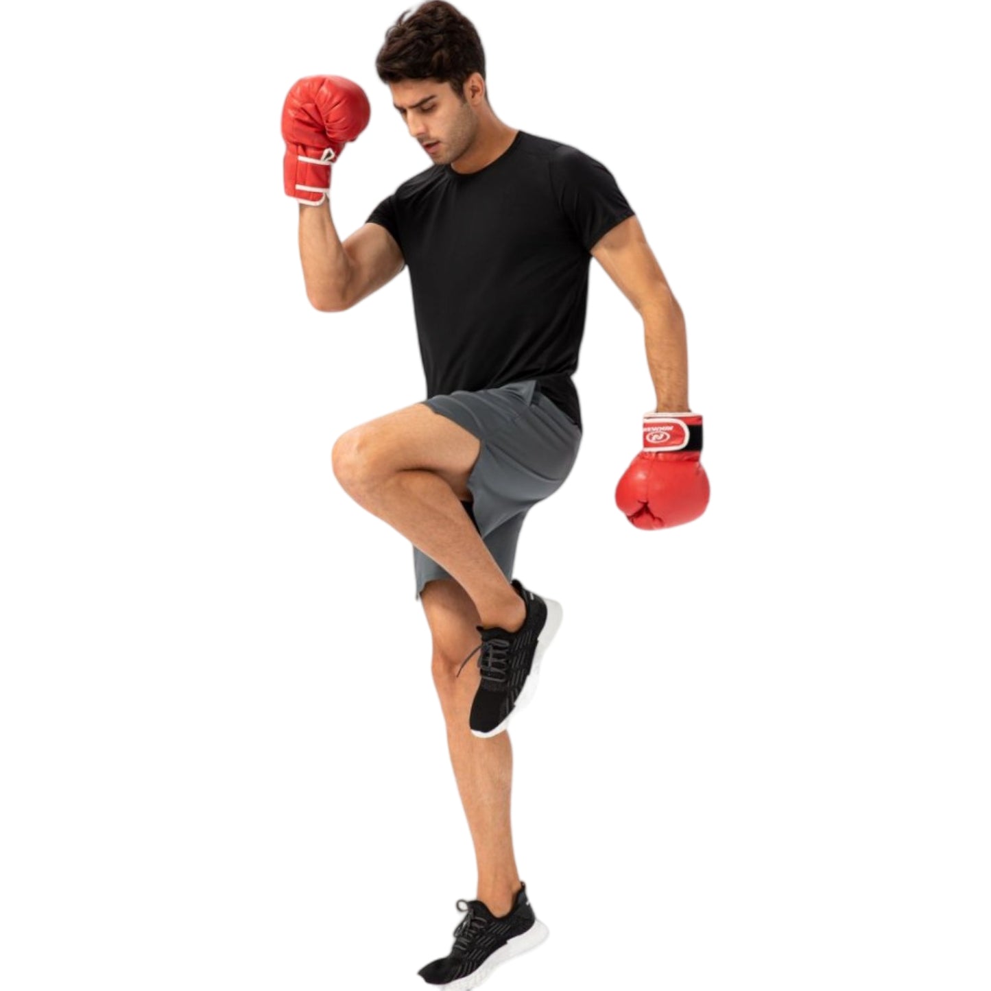 Anna-Kaci Active Men's Lightweight Crew Neck Short Sleeve Active T-Shirt with Breathable Stretch Fabric for Sports and Training