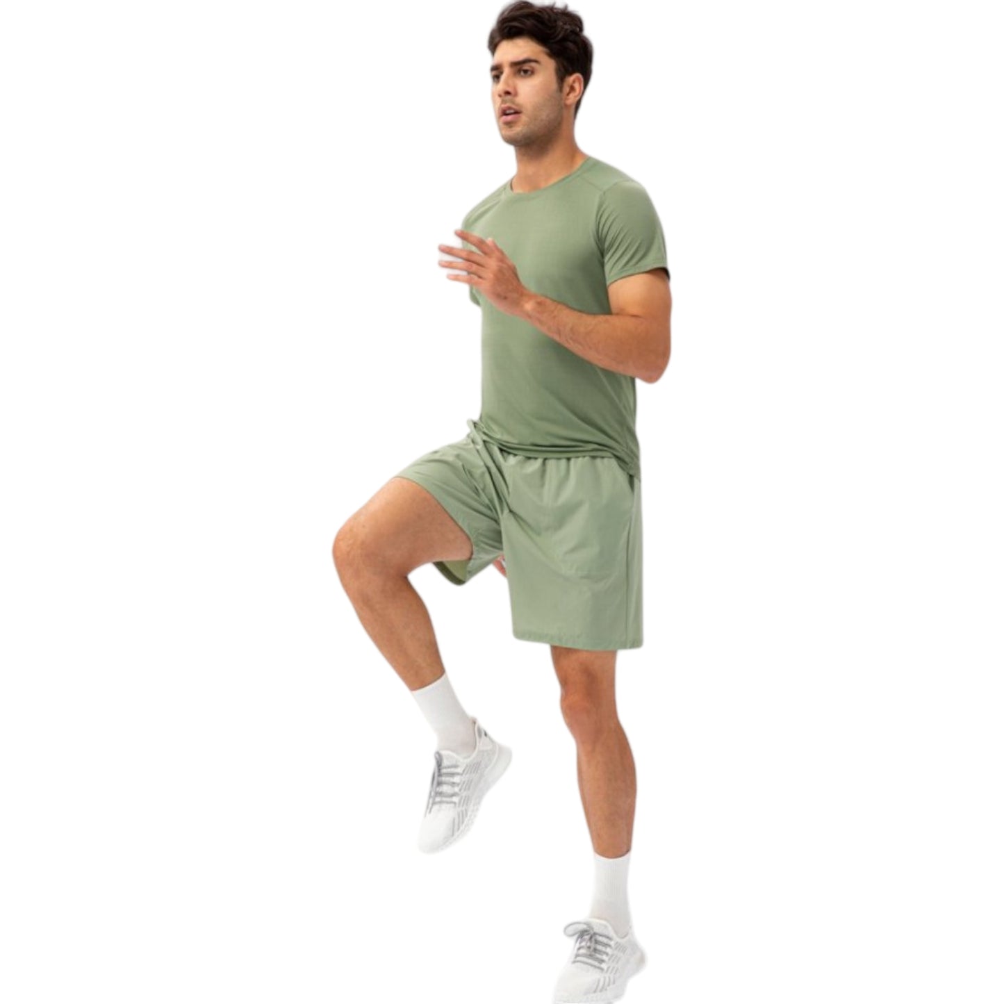 Anna-Kaci Active Men's Lightweight Crew Neck Short Sleeve Active T-Shirt with Breathable Stretch Fabric for Sports and Training