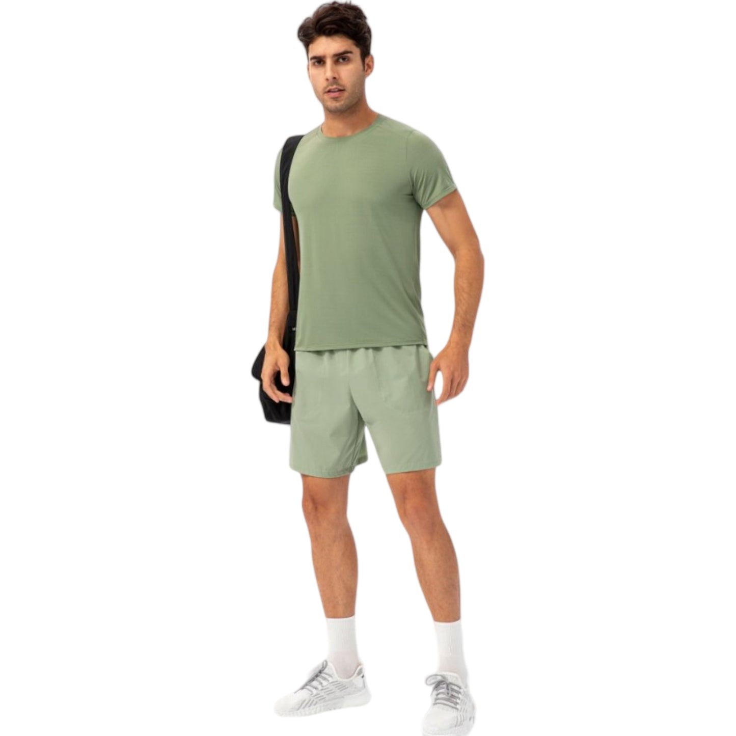 Anna-Kaci Active Men's Lightweight Crew Neck Short Sleeve Active T-Shirt with Breathable Stretch Fabric for Sports and Training
