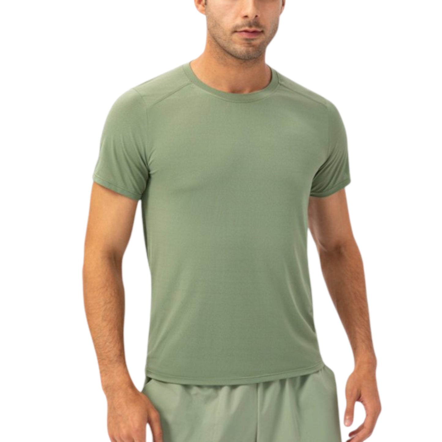 Anna-Kaci Active Men's Lightweight Crew Neck Short Sleeve Active T-Shirt with Breathable Stretch Fabric for Sports and Training