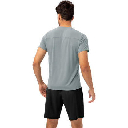 Anna-Kaci Active Men's Lightweight Crew Neck Short Sleeve Active T-Shirt with Breathable Stretch Fabric for Sports and Training