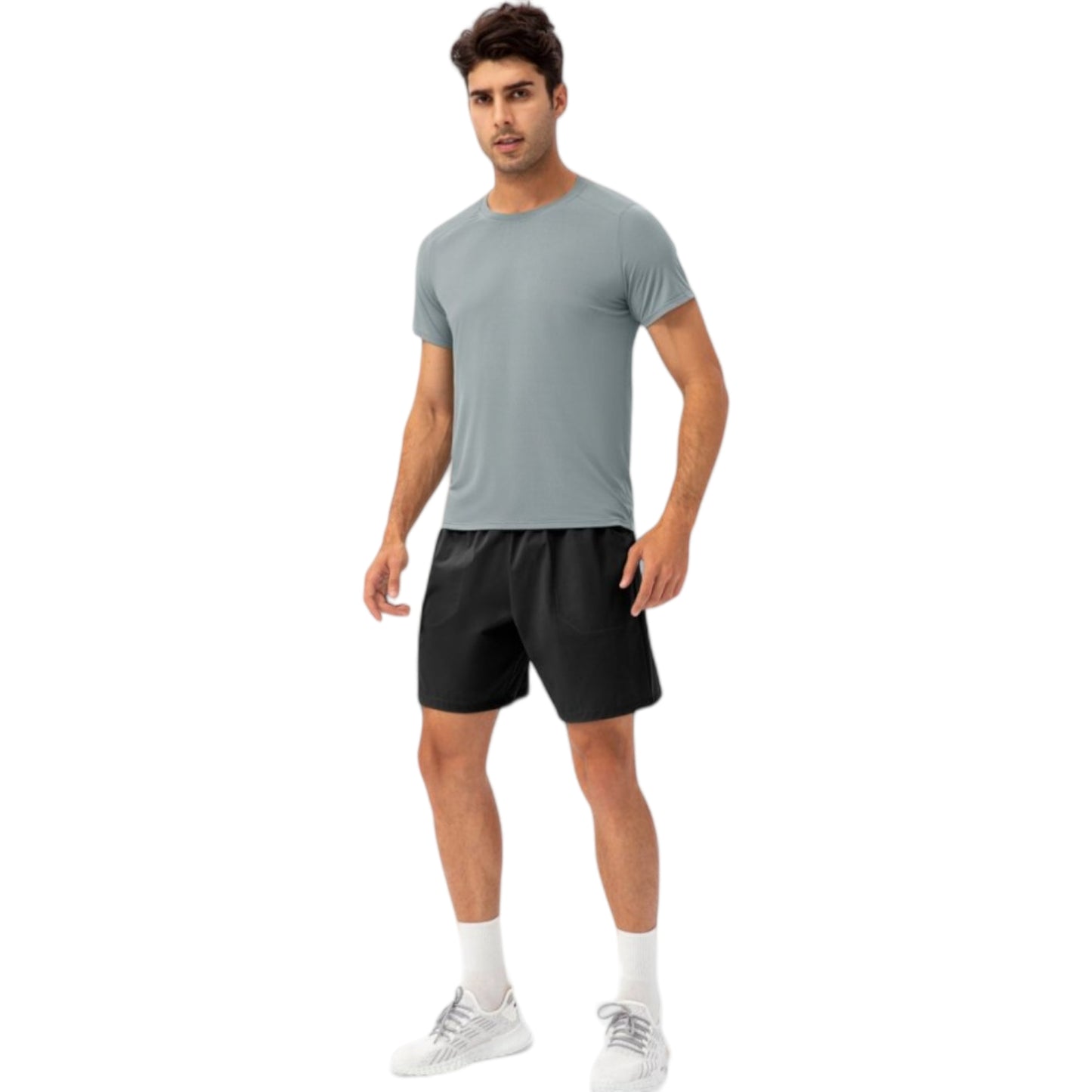 Anna-Kaci Active Men's Lightweight Crew Neck Short Sleeve Active T-Shirt with Breathable Stretch Fabric for Sports and Training