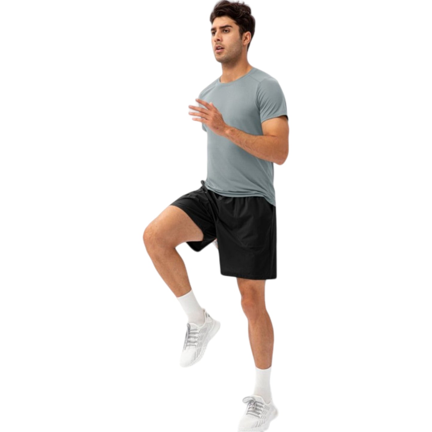 Anna-Kaci Active Men's Lightweight Crew Neck Short Sleeve Active T-Shirt with Breathable Stretch Fabric for Sports and Training