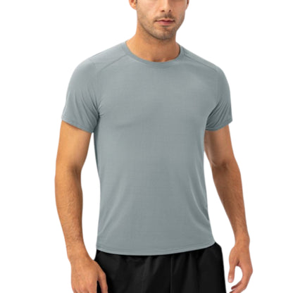 Anna-Kaci Active Men's Lightweight Crew Neck Short Sleeve Active T-Shirt with Breathable Stretch Fabric for Sports and Training