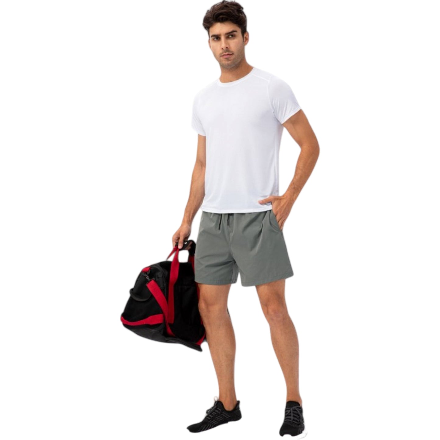 Anna-Kaci Active Men's Lightweight Crew Neck Short Sleeve Active T-Shirt with Breathable Stretch Fabric for Sports and Training