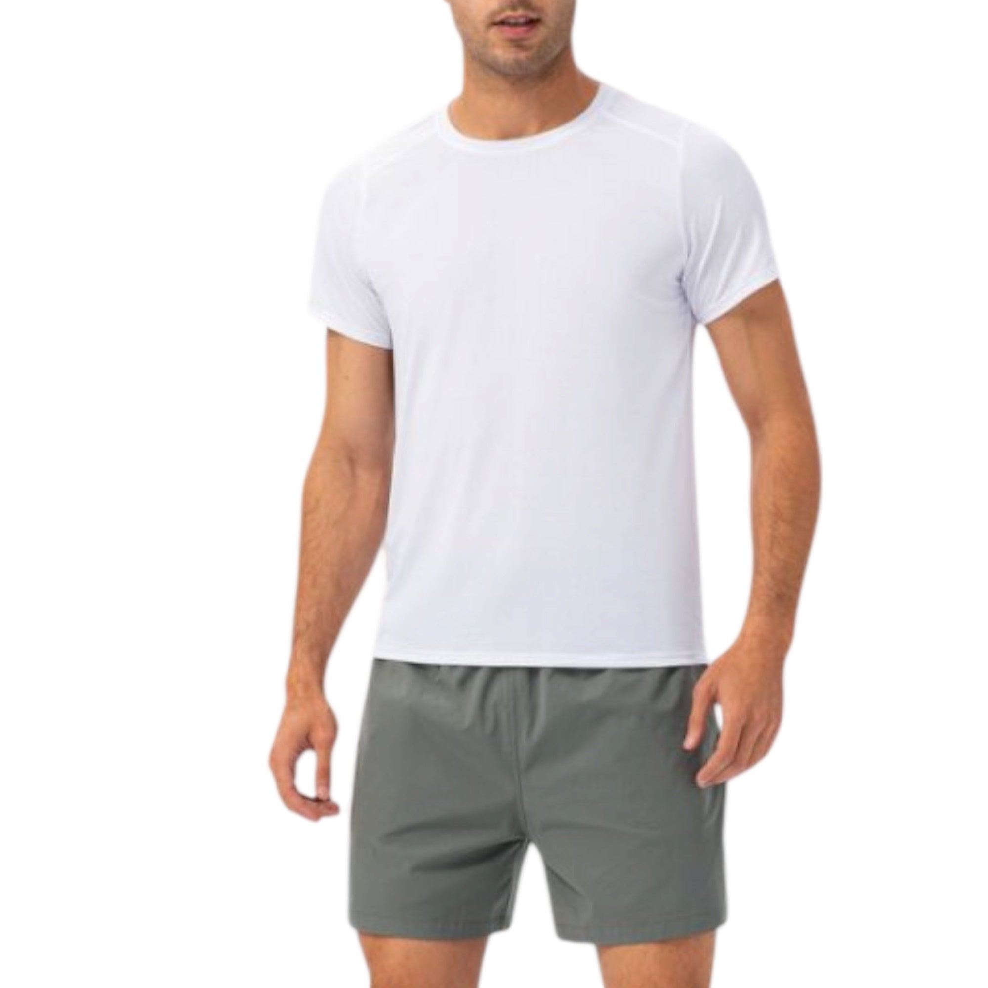 Anna-Kaci Active Men's Lightweight Crew Neck Short Sleeve Active T-Shirt with Breathable Stretch Fabric for Sports and Training