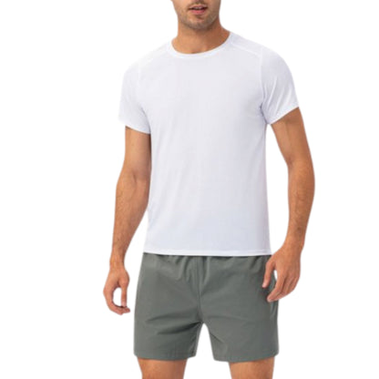 Anna-Kaci Active Men's Lightweight Crew Neck Short Sleeve Active T-Shirt with Breathable Stretch Fabric for Sports and Training