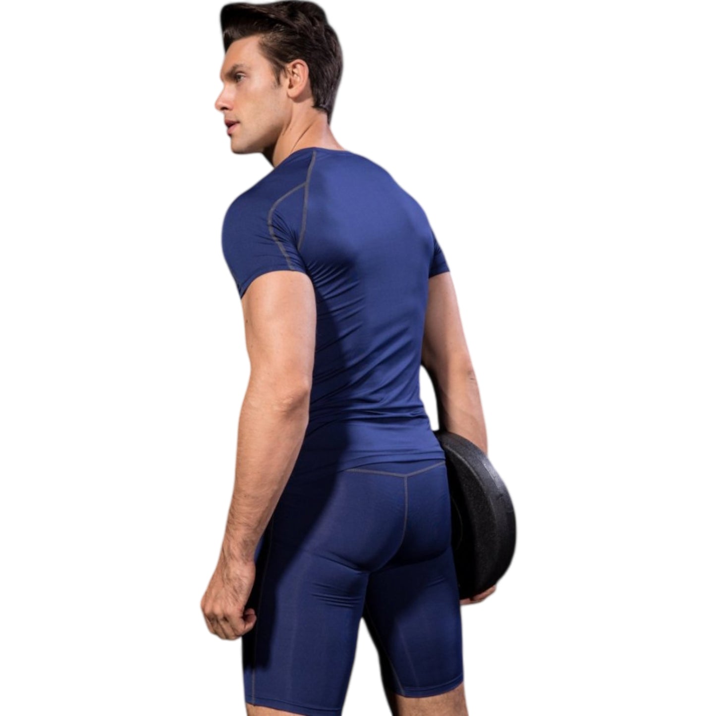 Anna-Kaci Active Men's Compression Short Sleeve Athletic T-Shirt with Moisture-Wicking Stretch Fabric for Training and Workouts