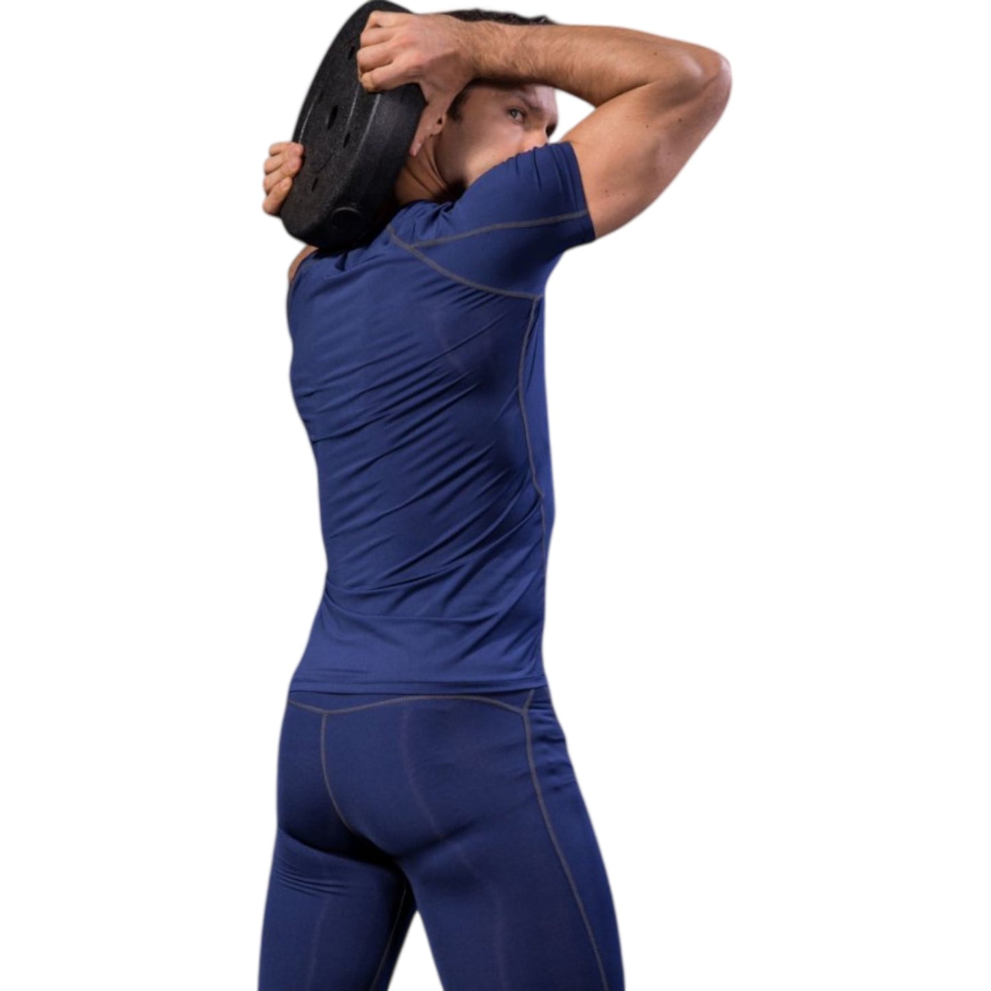 Anna-Kaci Active Men's Compression Short Sleeve Athletic T-Shirt with Moisture-Wicking Stretch Fabric for Training and Workouts
