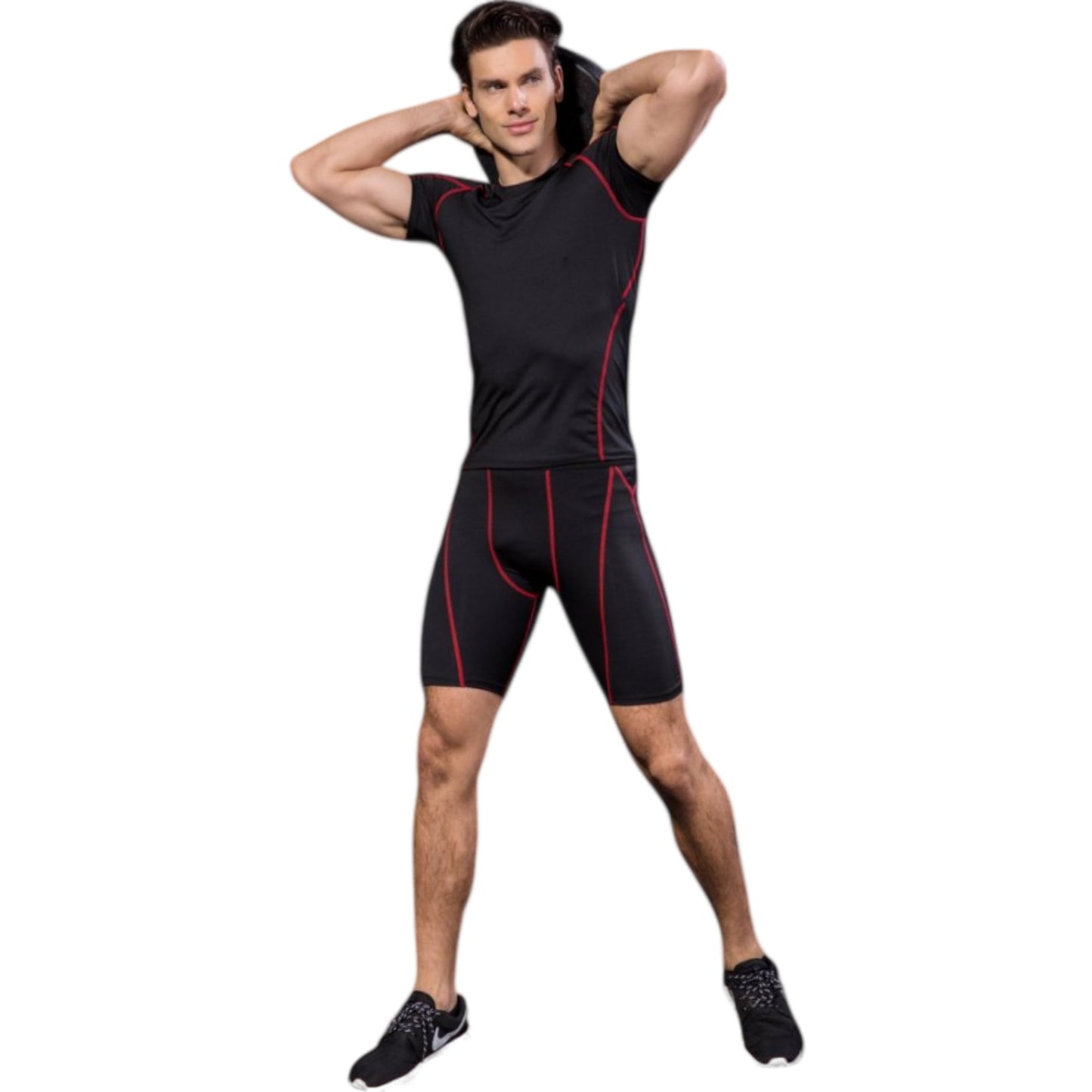 Anna-Kaci Active Men's Compression Short Sleeve Athletic T-Shirt with Moisture-Wicking Stretch Fabric for Training and Workouts