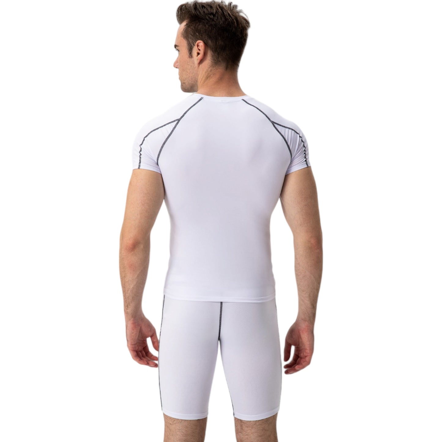 Anna-Kaci Active Men's Compression Short Sleeve Athletic T-Shirt with Moisture-Wicking Stretch Fabric for Training and Workouts