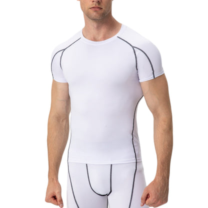 Anna-Kaci Active Men's Compression Short Sleeve Athletic T-Shirt with Moisture-Wicking Stretch Fabric for Training and Workouts