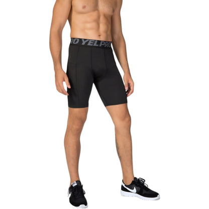 Anna-Kaci Active Men's Compression Fit Performance Shorts with Wide Waistband and Moisture-Wicking Stretch Fabric