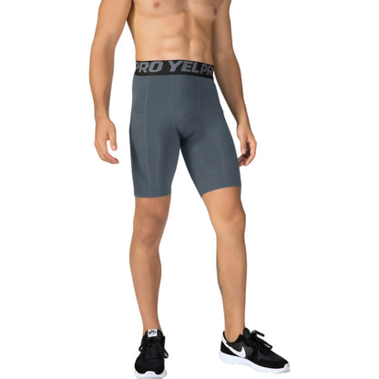 Anna-Kaci Active Men's Compression Fit Performance Shorts with Wide Waistband and Moisture-Wicking Stretch Fabric