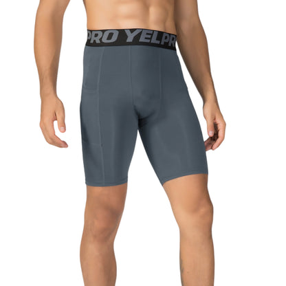 Anna-Kaci Active Men's Compression Fit Performance Shorts with Wide Waistband and Moisture-Wicking Stretch Fabric