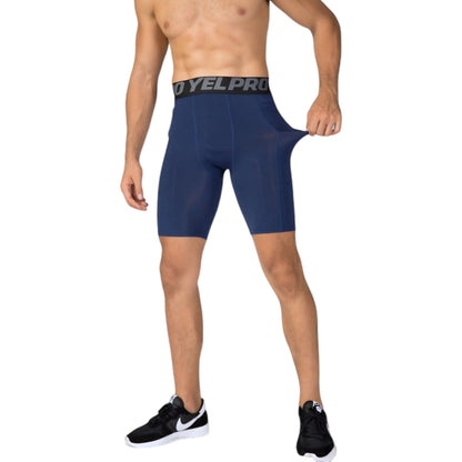 Anna-Kaci Active Men's Compression Fit Performance Shorts with Wide Waistband and Moisture-Wicking Stretch Fabric