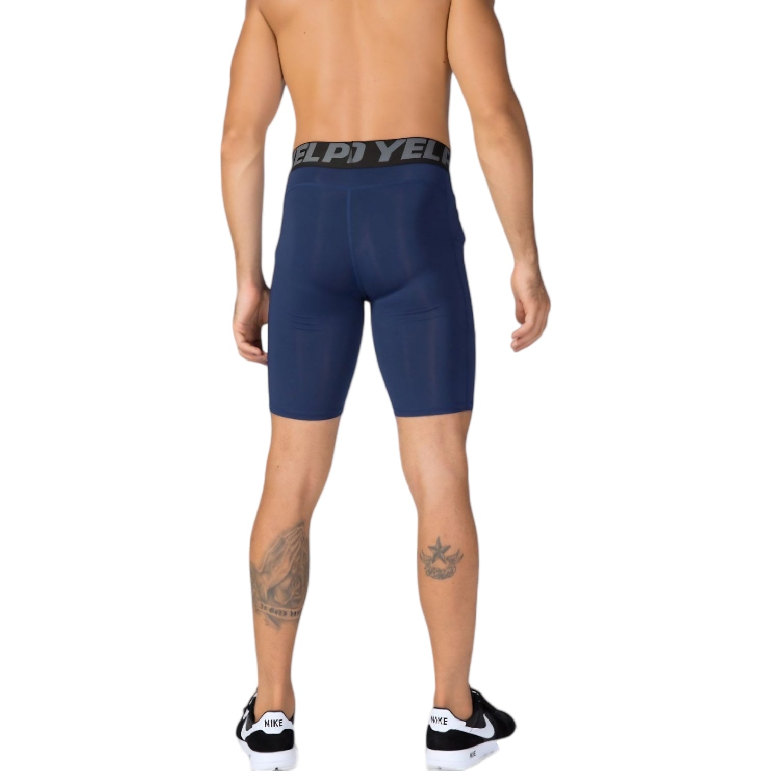 Anna-Kaci Active Men's Compression Fit Performance Shorts with Wide Waistband and Moisture-Wicking Stretch Fabric