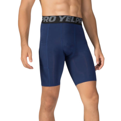 Anna-Kaci Active Men's Compression Fit Performance Shorts with Wide Waistband and Moisture-Wicking Stretch Fabric