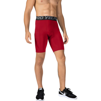 Anna-Kaci Active Men's Compression Fit Performance Shorts with Wide Waistband and Moisture-Wicking Stretch Fabric