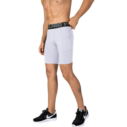 Anna-Kaci Active Men's Compression Fit Performance Shorts with Wide Waistband and Moisture-Wicking Stretch Fabric