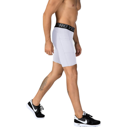 Anna-Kaci Active Men's Compression Fit Performance Shorts with Wide Waistband and Moisture-Wicking Stretch Fabric